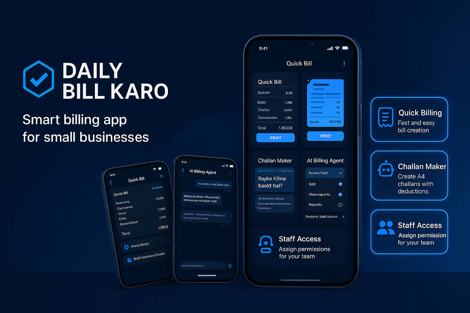 Daily Bill Karo App Preview